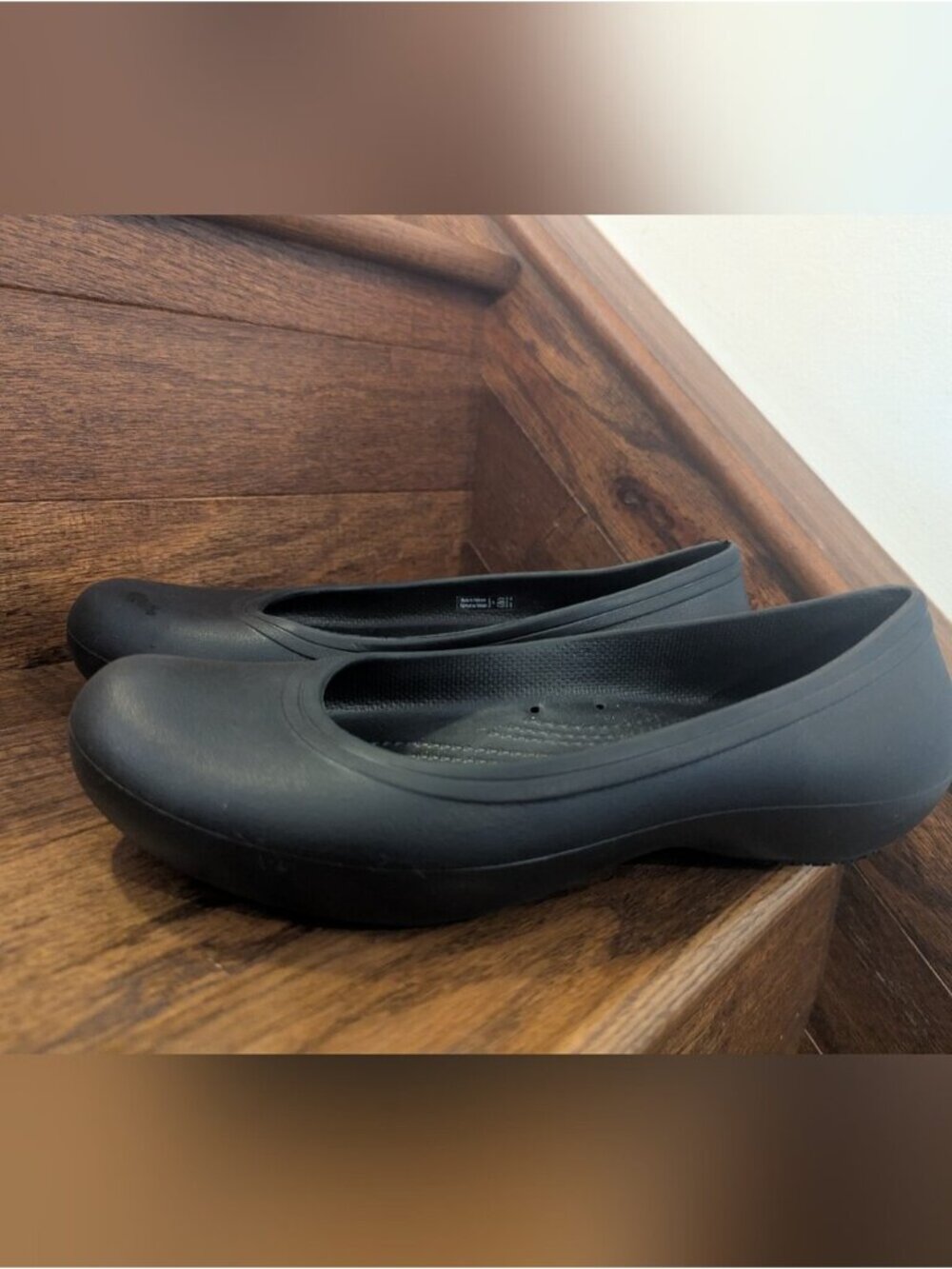 Crocs Womens at Work Flats, Everyday Flats, Slip Resistant Shoes Black Size 8 - Picture 9 of 16